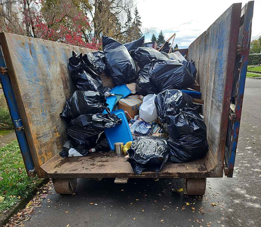 Hoarding - Loaded up Dumpster